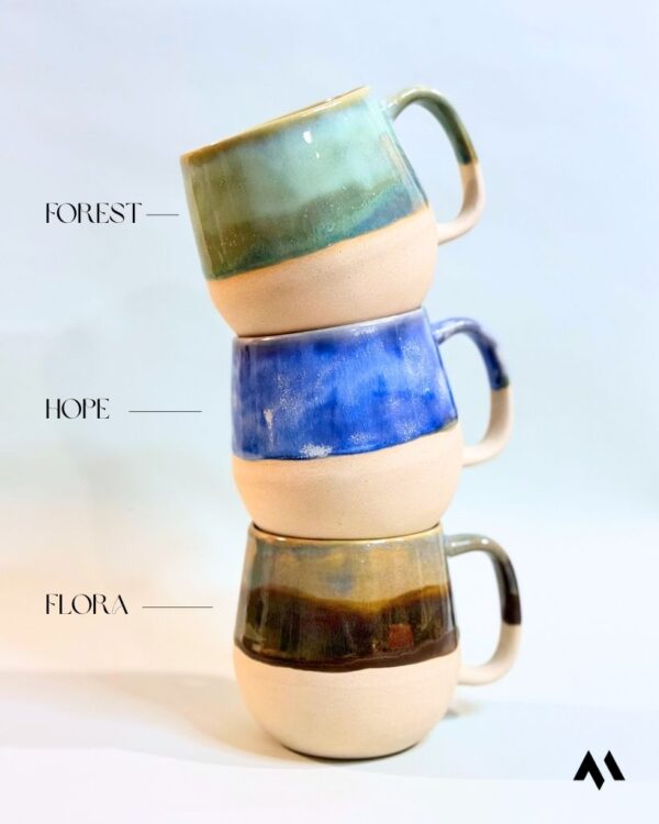 Flora No2 Stoneware Kupa - Görsel 3