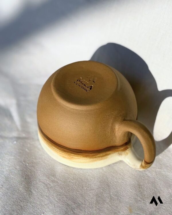Pure Brown Stoneware Kupa - Görsel 3