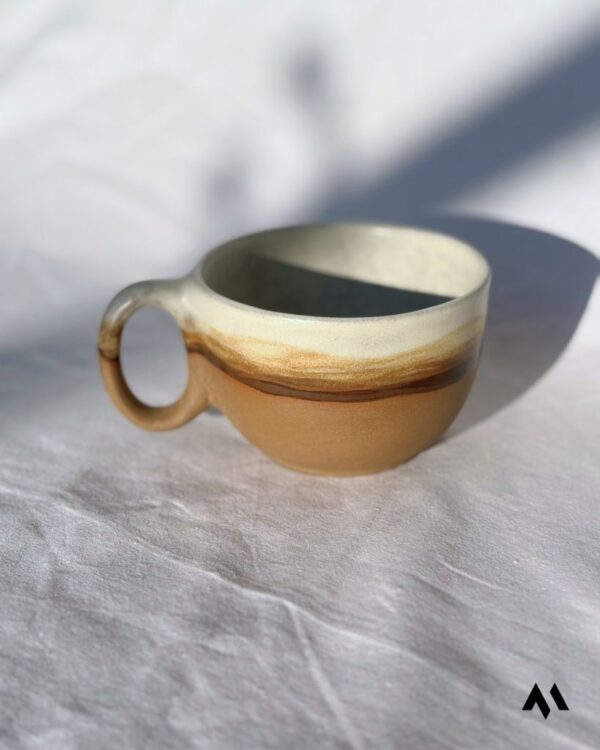 Pure Brown Stoneware Kupa - Görsel 4