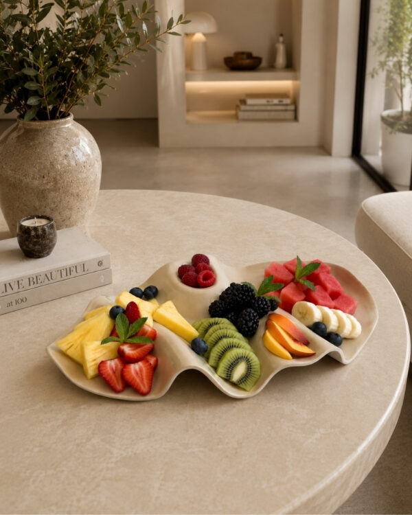 Alora Stoneware Sunum Tabağı ( 32 cm ) - Görsel 3